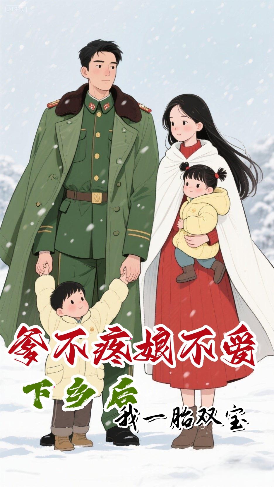 爹不疼娘不爱，下乡后我一胎双宝